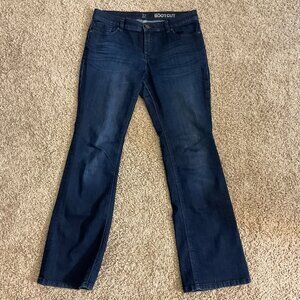 New York & Co Petite Low Rise Bootcut Jeans, Blue, Size 10 P